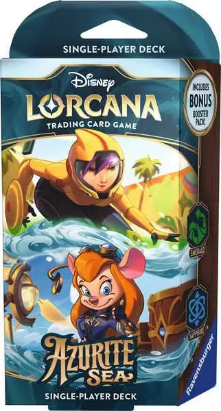 Disney Lorcana: Azurite Sea (Set 6) - Emerald & Sapphire - Starter Deck