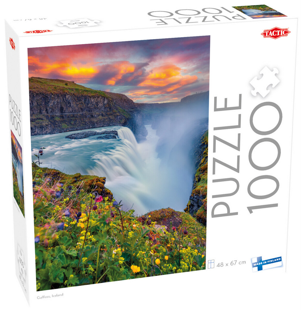Island: Gullfoss, 1000 brikker