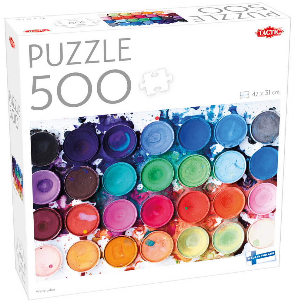Farverig palette, 500 brikker