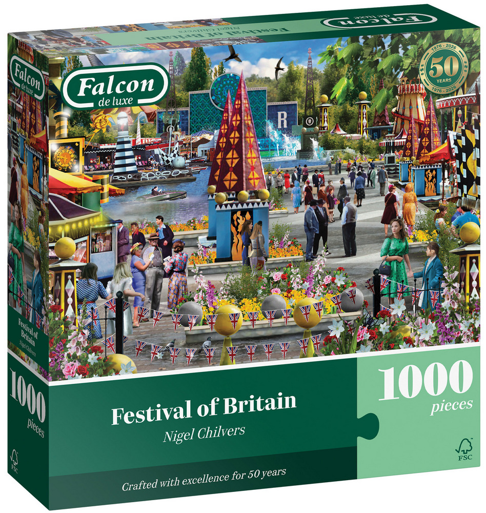 Farverig folkefest, 1000 brikker