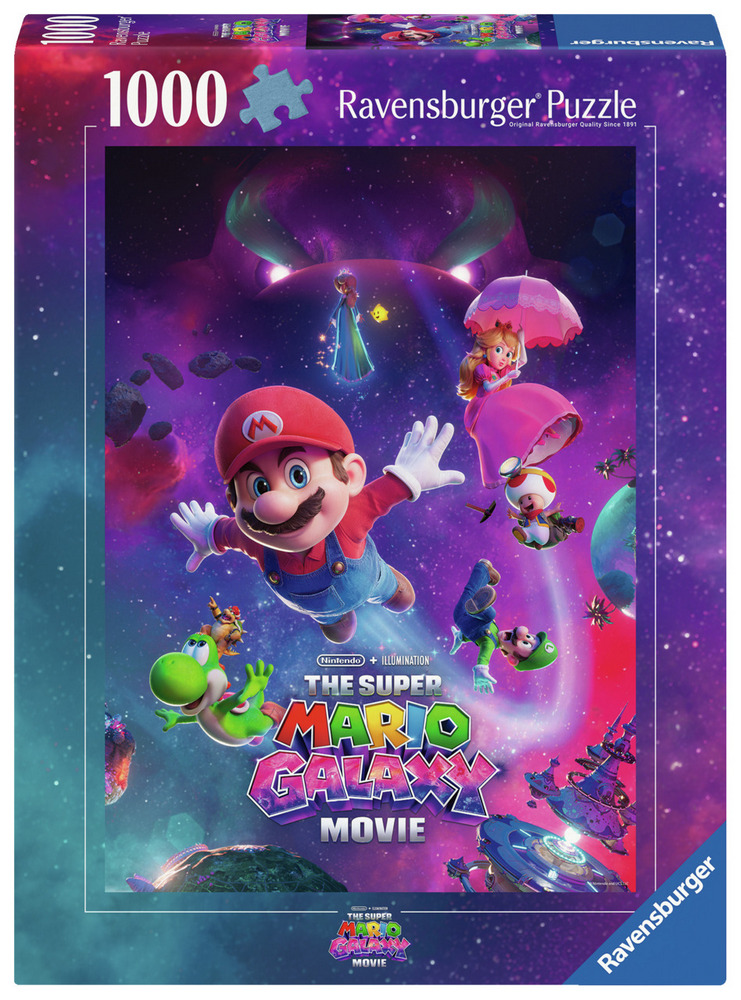 Ravensburger Puslespil - Super Mario: Galaxy, 1000 brikker