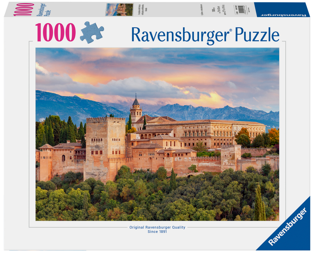 Spanien: Alhambra, Granada, 1000 brikker