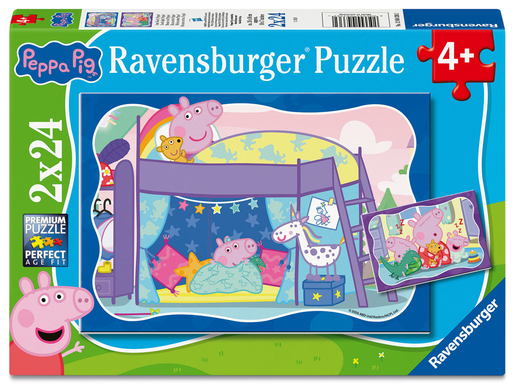 Ravensburger Puslespil - Gurli Gris: Siger godnat, 2x24 brikker