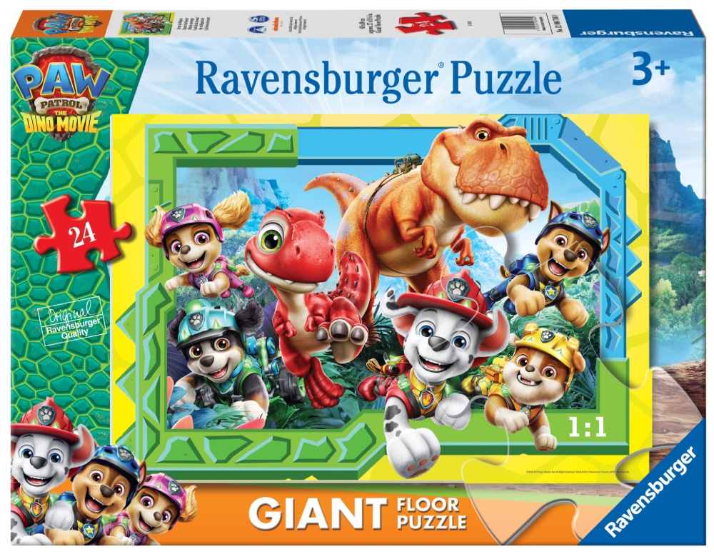 Ravensburger Puslespil - Paw Patrol: Dino Filmen, 24 brikker