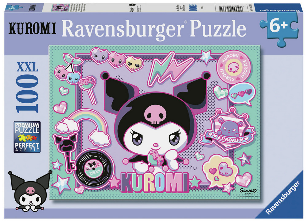 Ravensburger Puslespil - Kuromi, 100 brikker