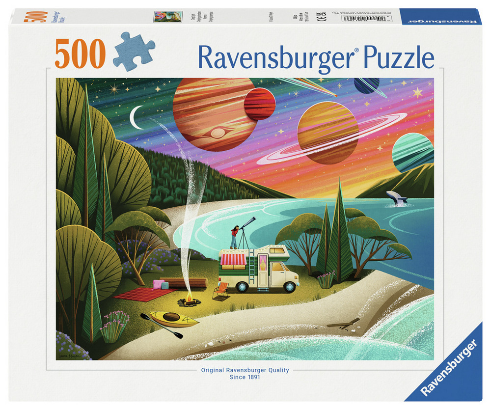 Ravensburger Puslespil - Stjernehimmel over camperen, 500 brikker