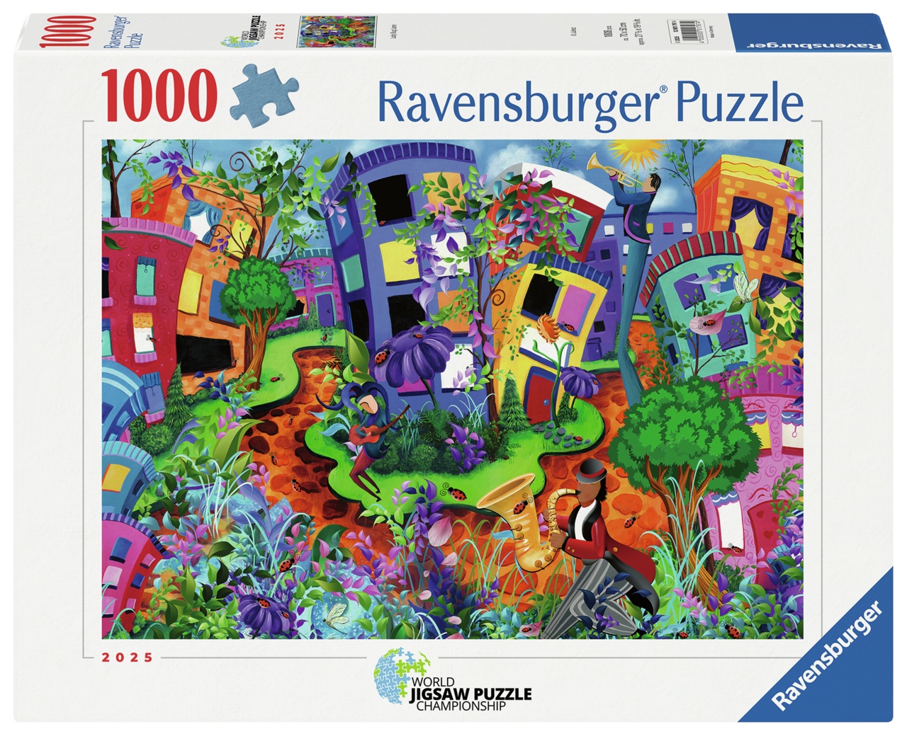 Ravensburger Puslespil - Mariehønsenes byfest, 1000 brikker