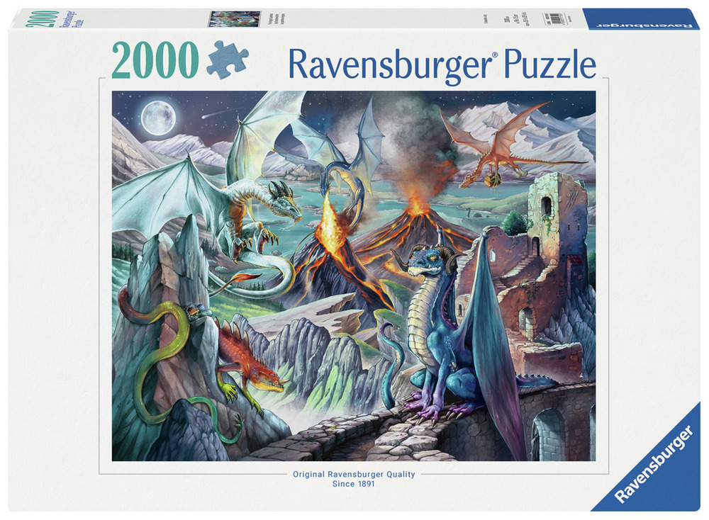 Ravensburger Puslespil - Nattens ildsprudlende vogtere, 2000 brikker