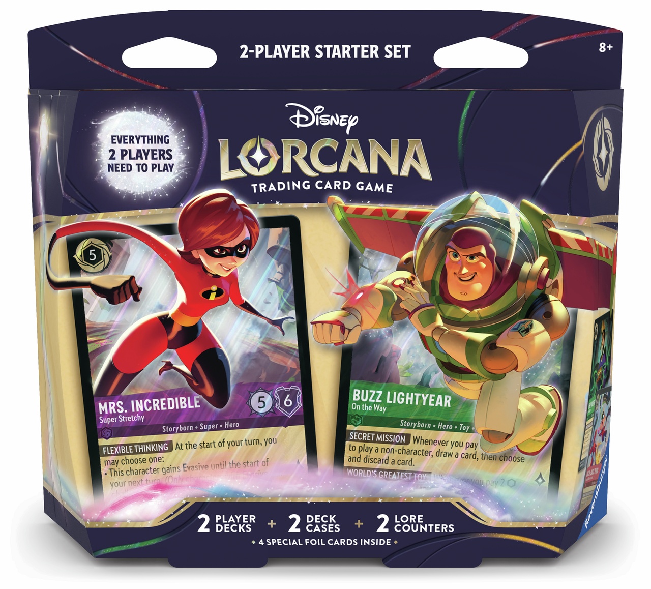 Disney Lorcana: Wilds Unknown (Set 12) - Mrs. Incredible & Buzz Lightyear 2 Player Starter Deck