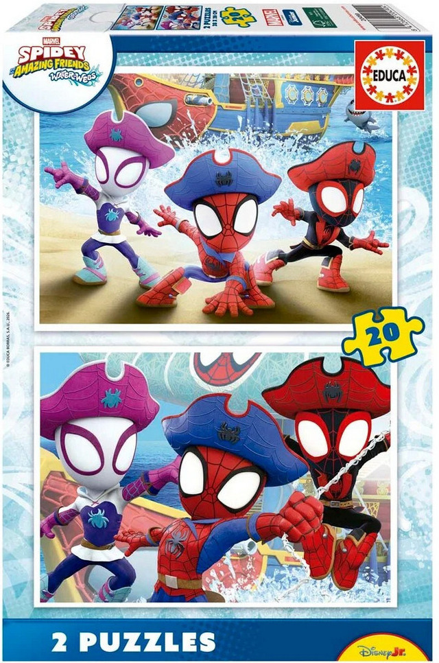 Marvel: Spidey og hans fantastiske venner - Waterwebs, 2x20 brikker