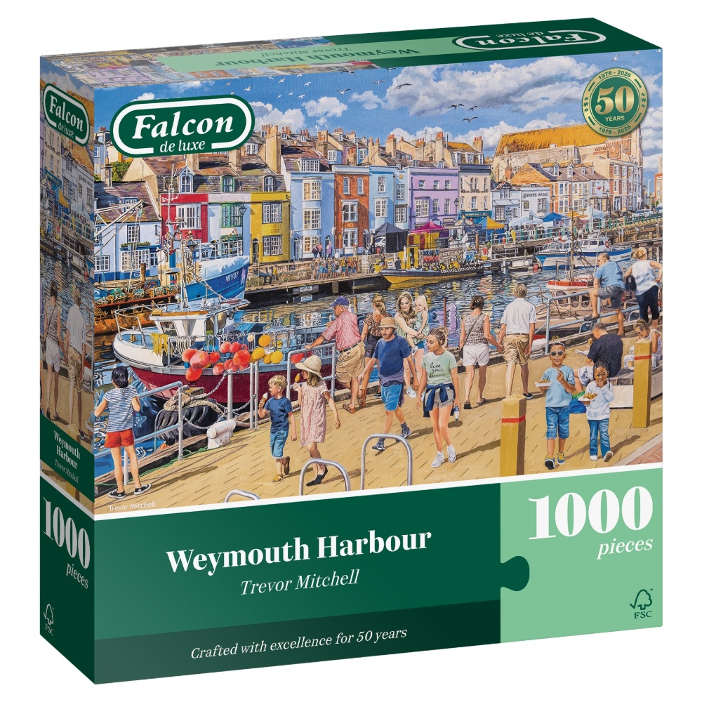 T. Mitchell: Weymouth Harbour, 1000 brikker