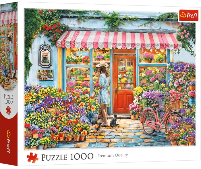 Sommer ved blomsterbutikken, 1000 brikker