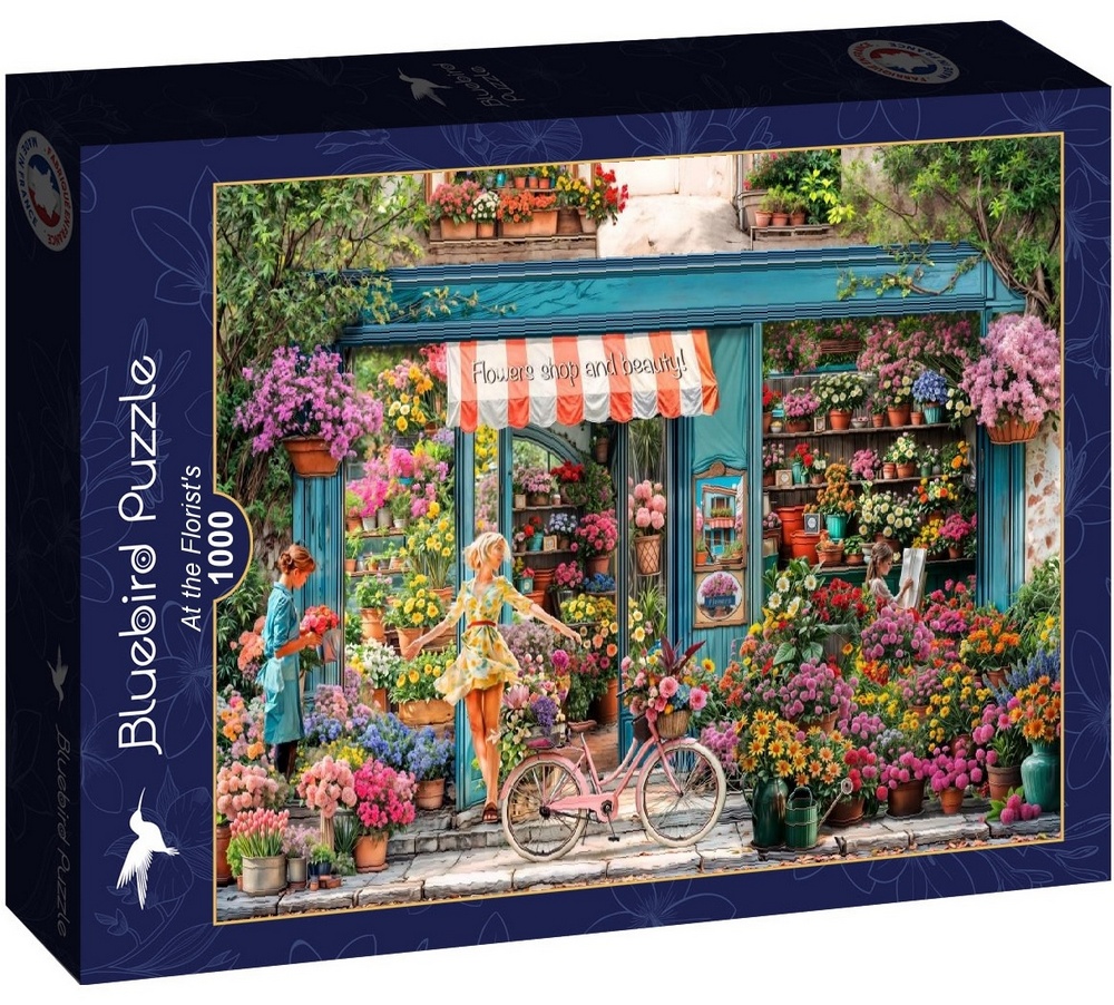 Den farverige blomsterbutik, 1000 brikker