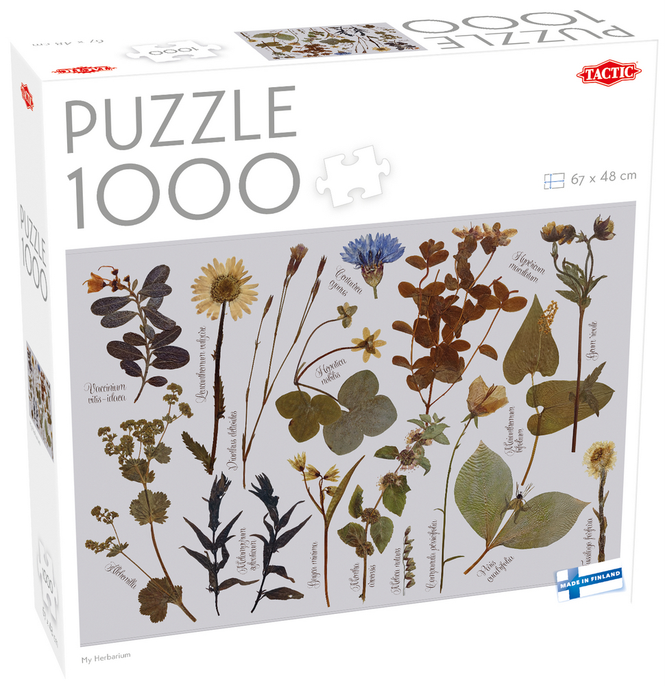 Tørrede blomster fra mark og eng, 1000 brikker