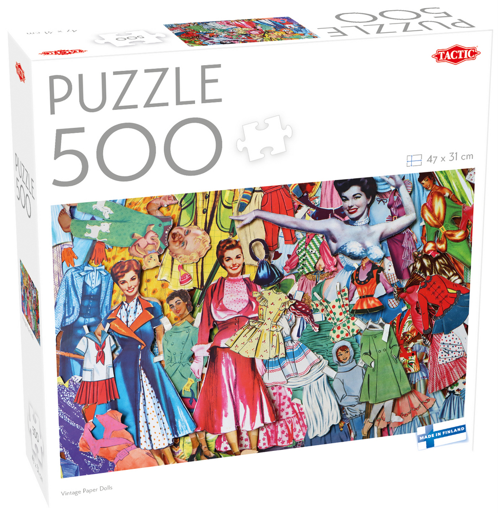 Klassiske påklædningsdukker, 500 brikker