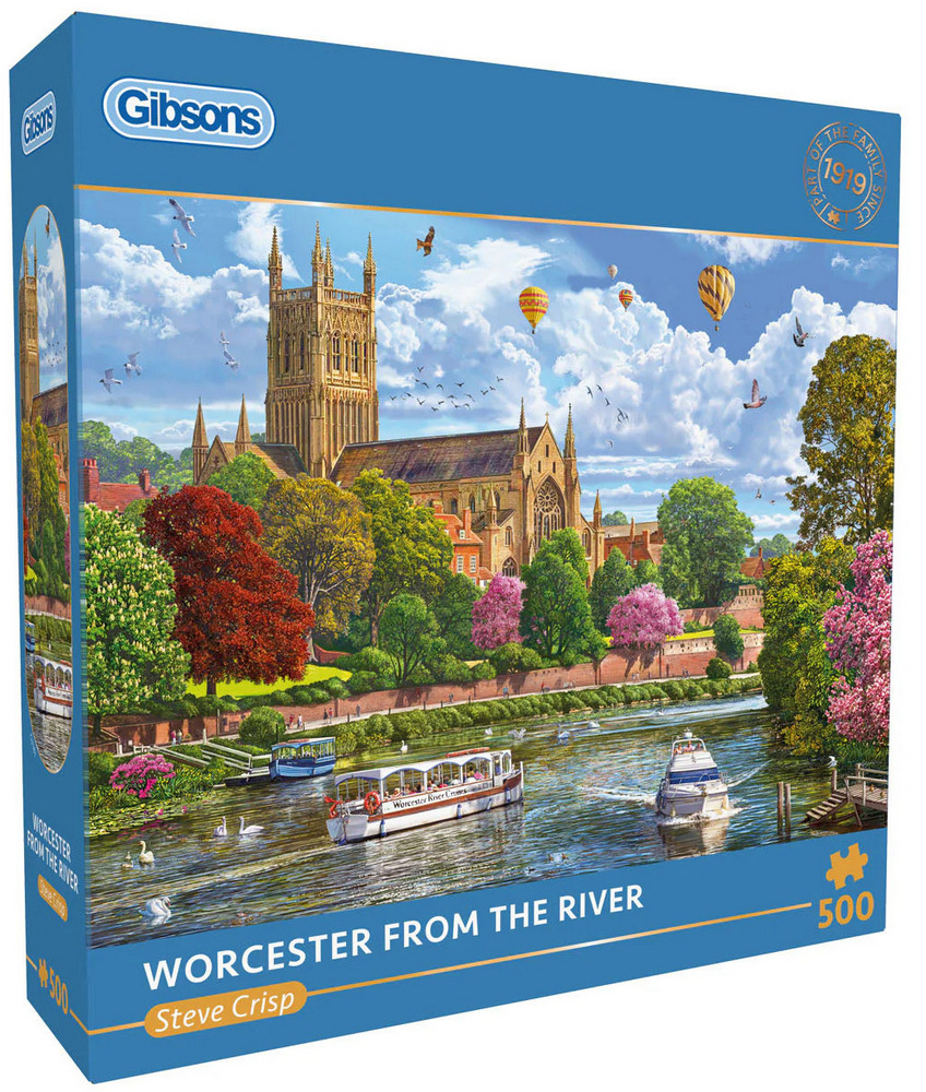 Crisp: Worcester set fra flodbredden, 500 brikker