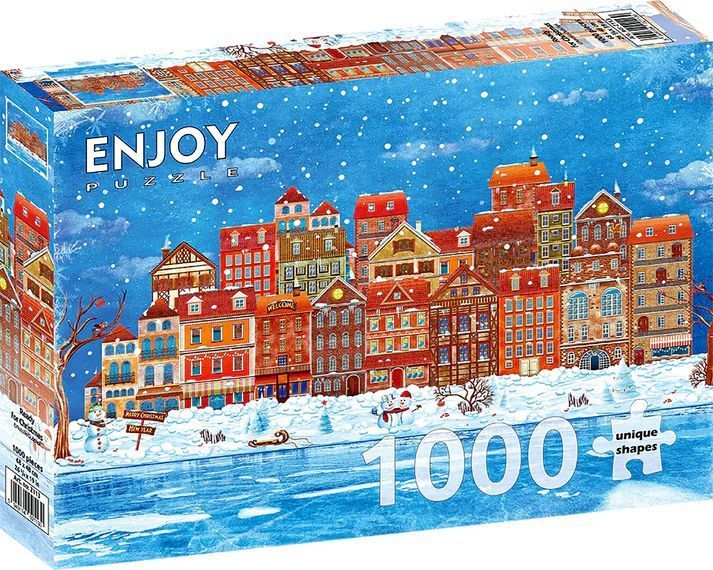 Snefnug over torvet, 1000 brikker