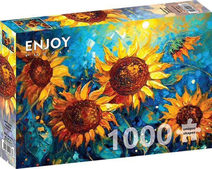 Solsikker i sommerlys, 1000 brikker