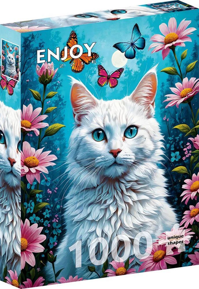 Den hvide kat i haven, 1000 brikker