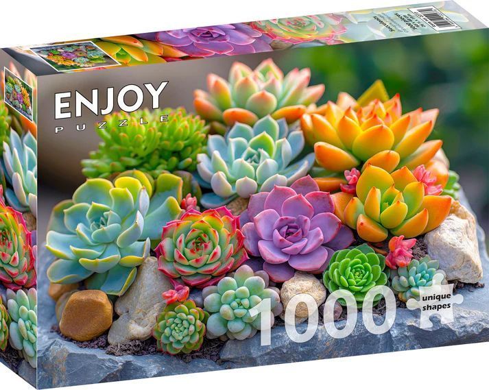 Blomstrende stenbed, 1000 brikker