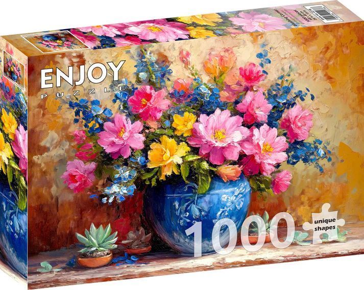 Sommerglæde i keramikvasen, 1000 brikker