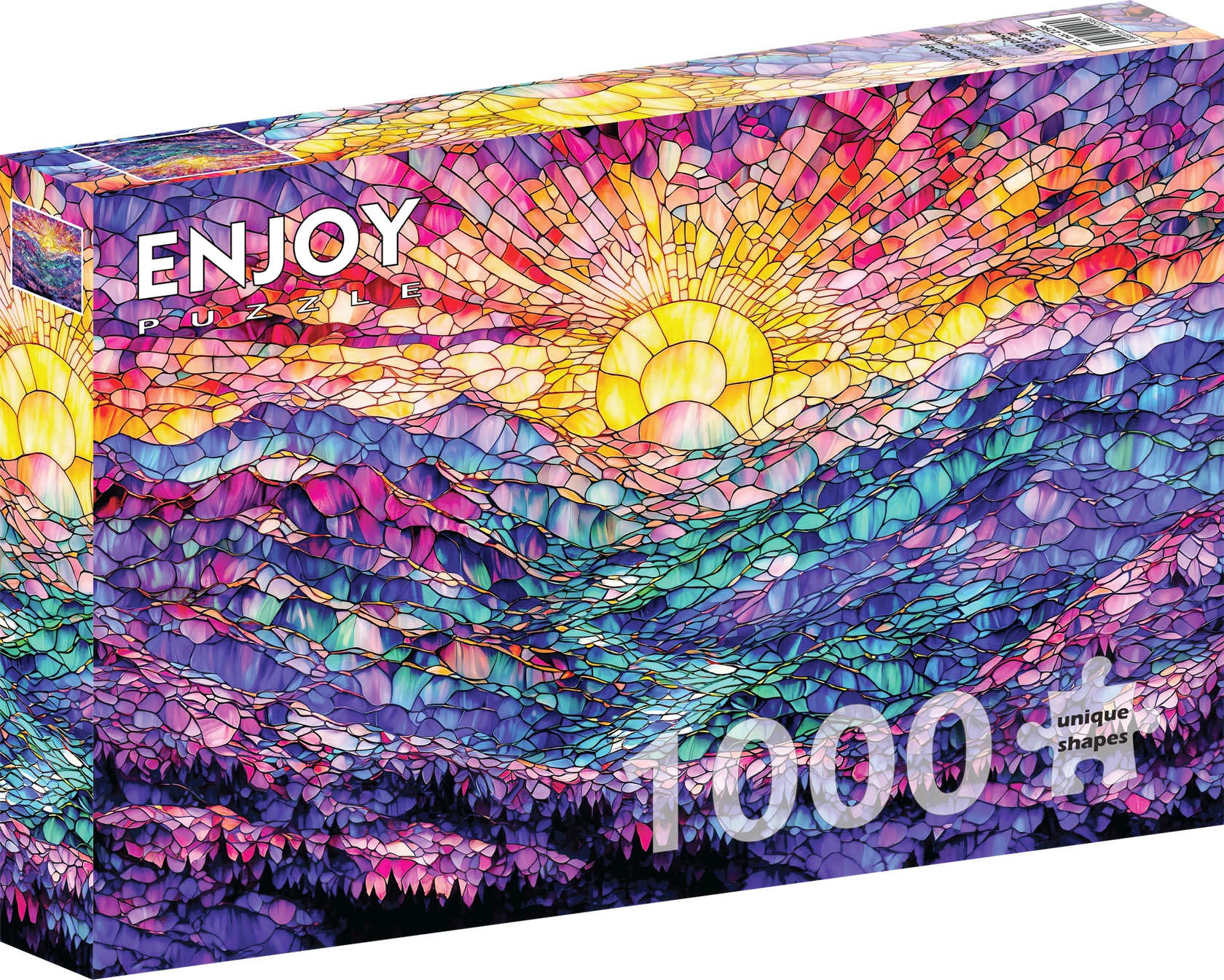 Morgengryets glødende landskab, 1000 brikker