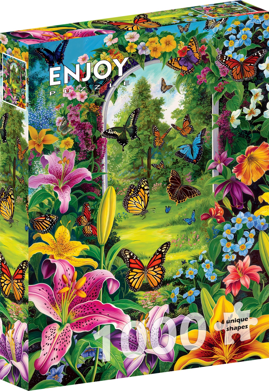 Blomsterporten i haven, 1000 brikker