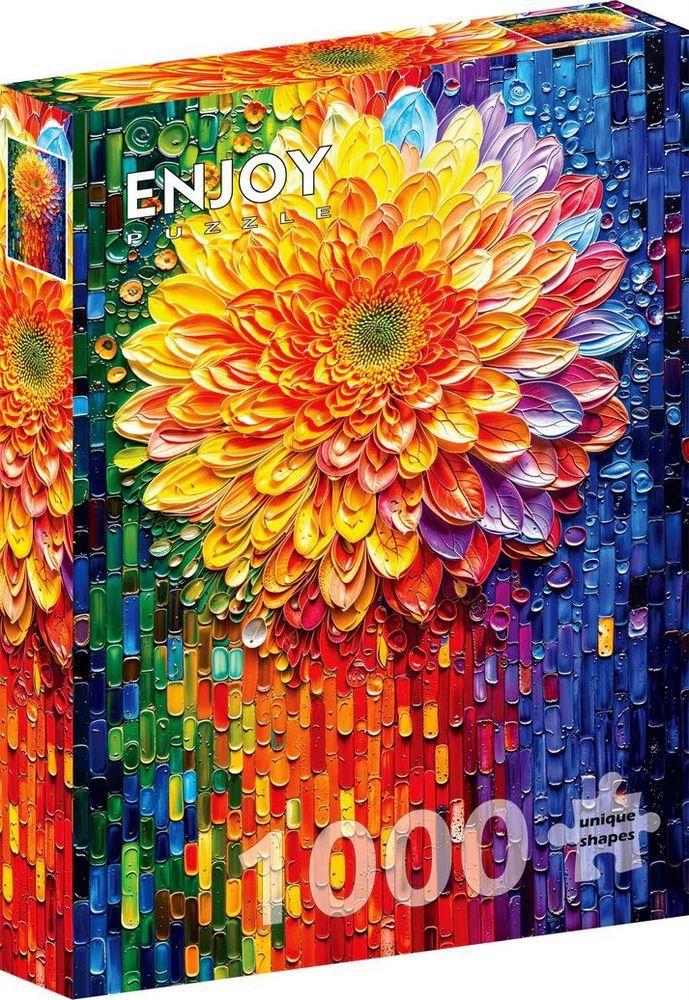 Mosaik blomsten, 1000 brikker