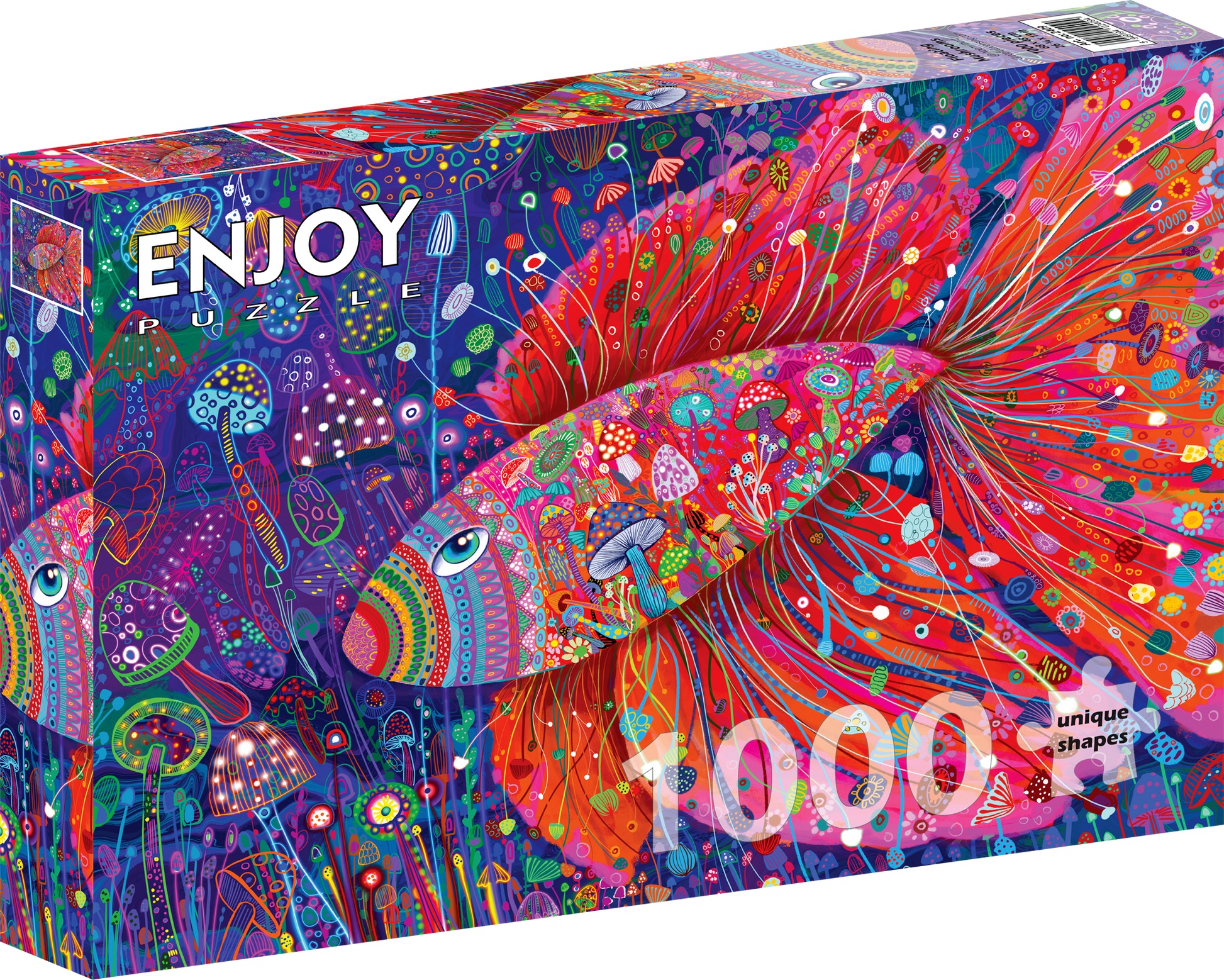 Fisken blandt svampe, 1000 brikker
