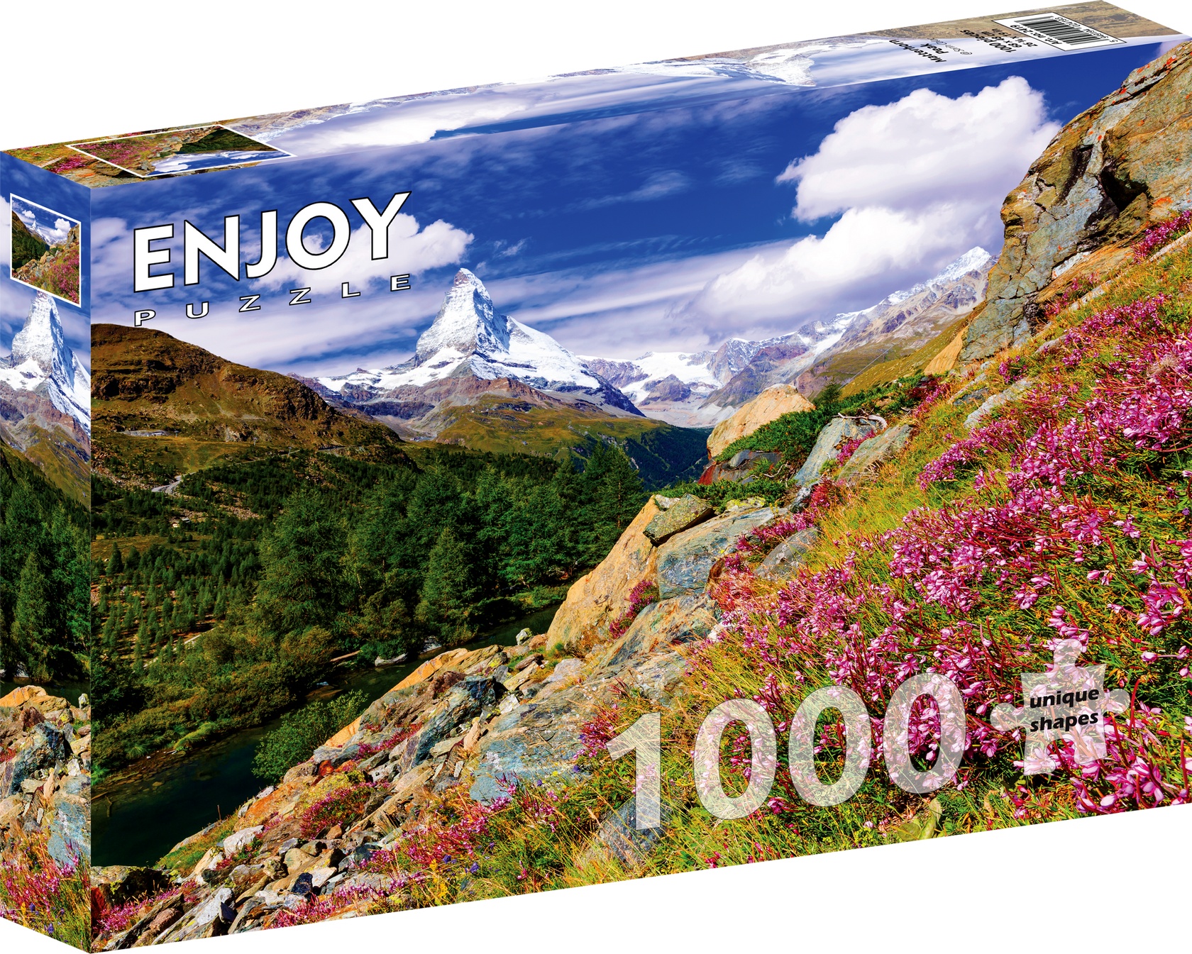 Schweiz: Matterhorn i sommeren, 1000 brikker