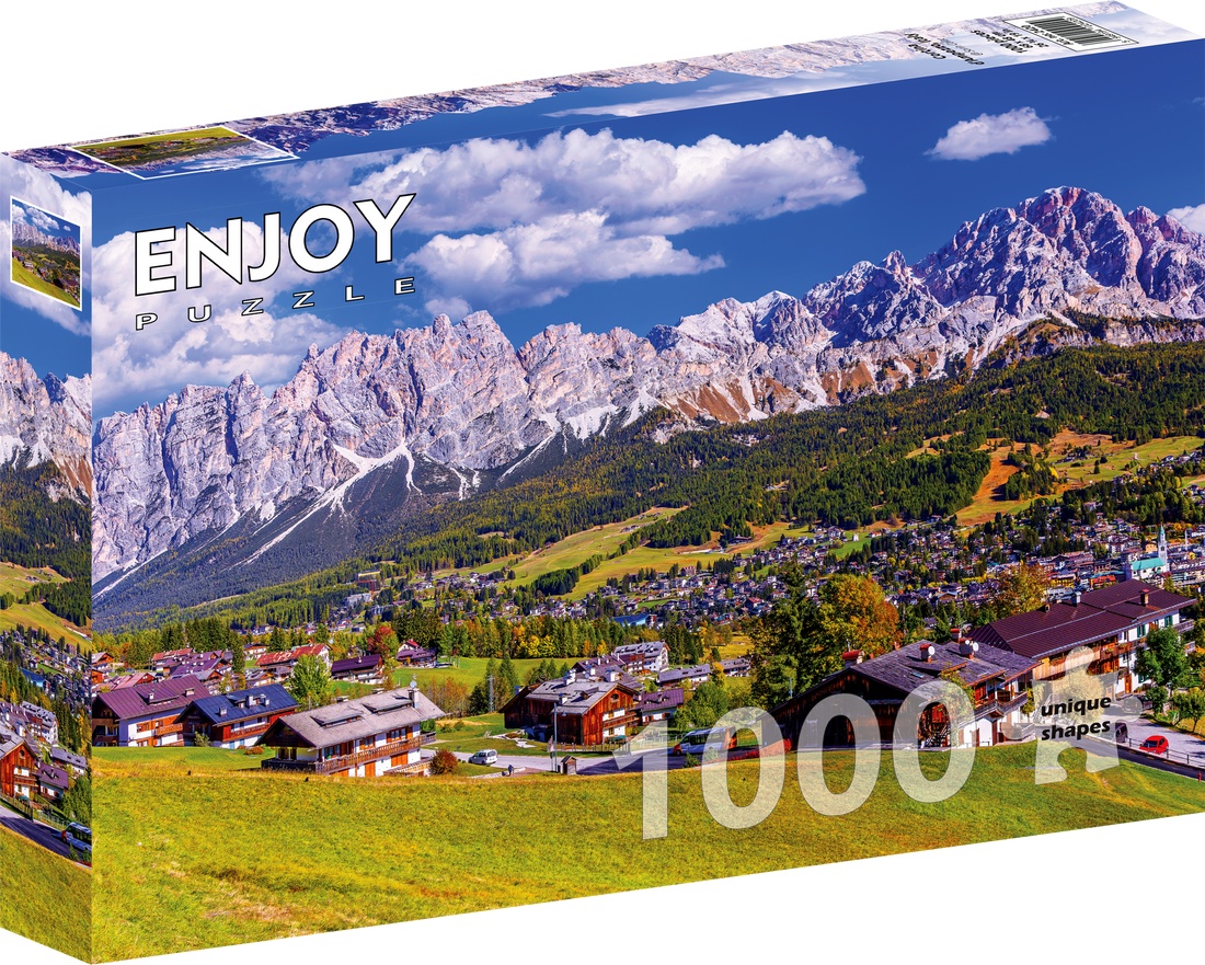 Italein: Cortina d'Ampezzo, 1000 brikker