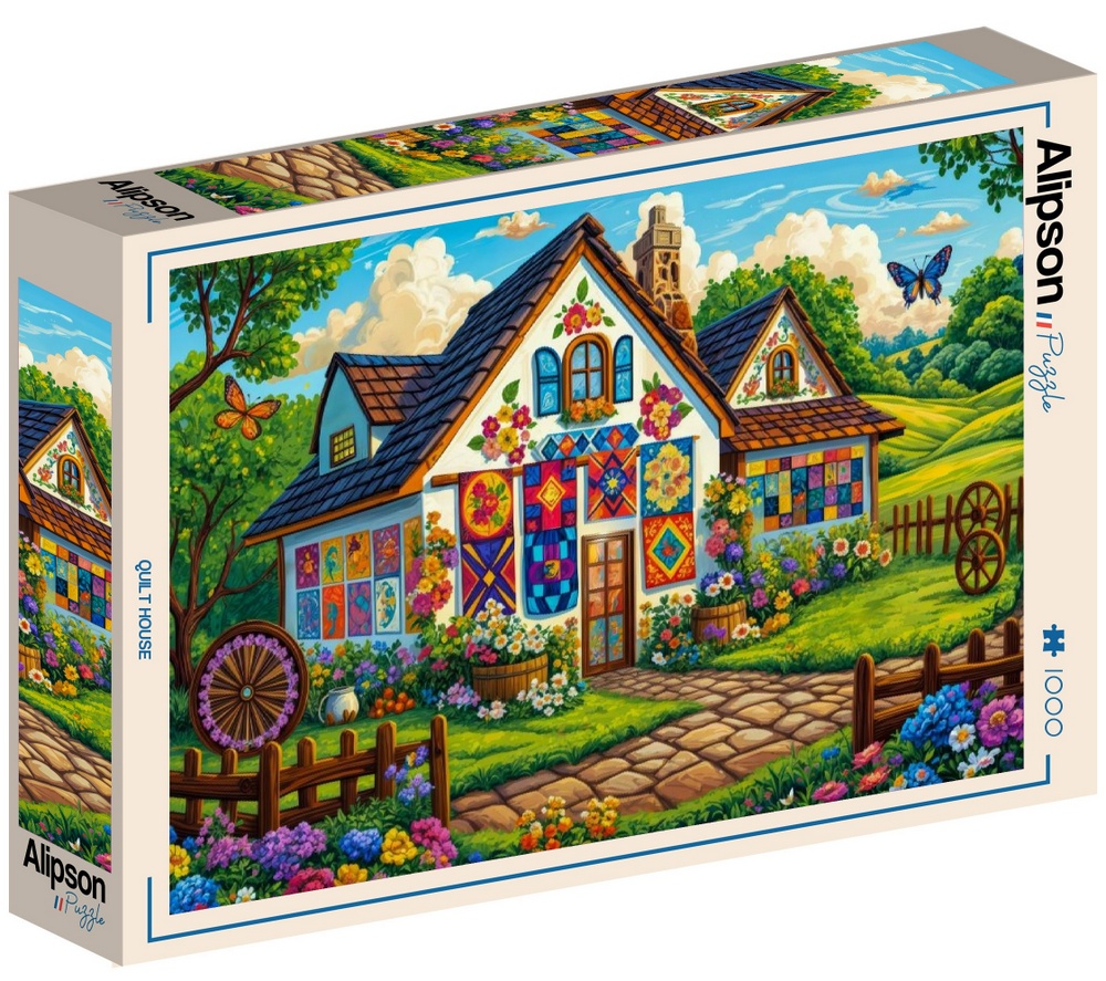 Det hyggelige patchworkhus, 1000 brikker