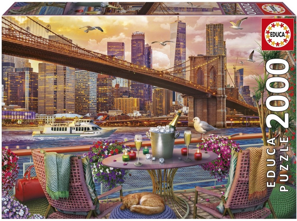 Eduard: Romantisk aften ved Brooklyn Bridge, 2000 brikker