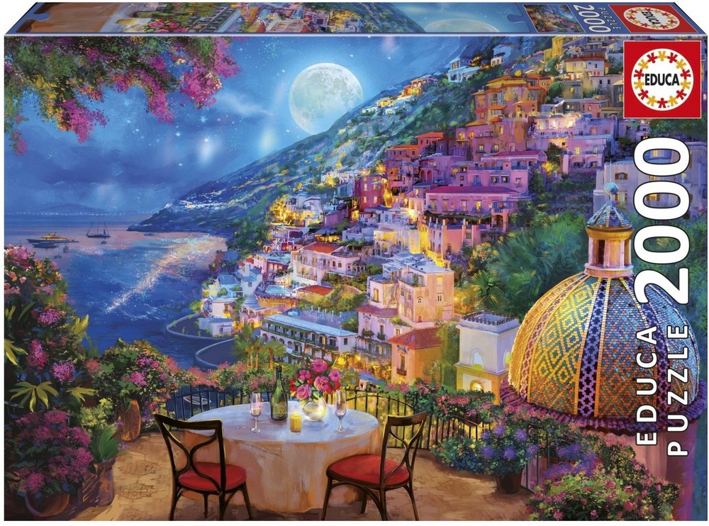 Romantisk aften i Positano, 2000 brikker