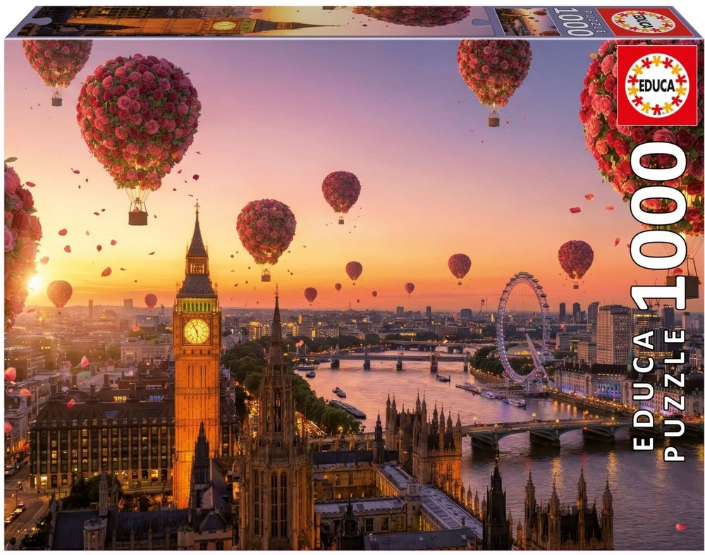 Blomstrende luftballoner over London, 1000 brikker