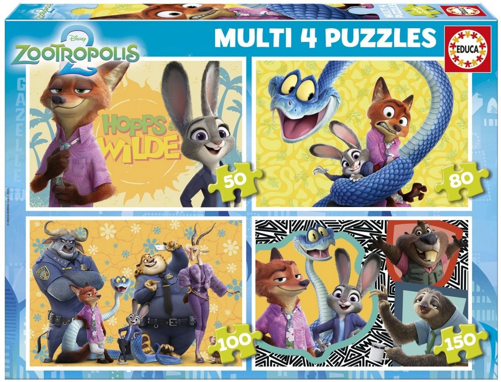 Disney: Zootropolis 2, 4 i 1, 50 brikker