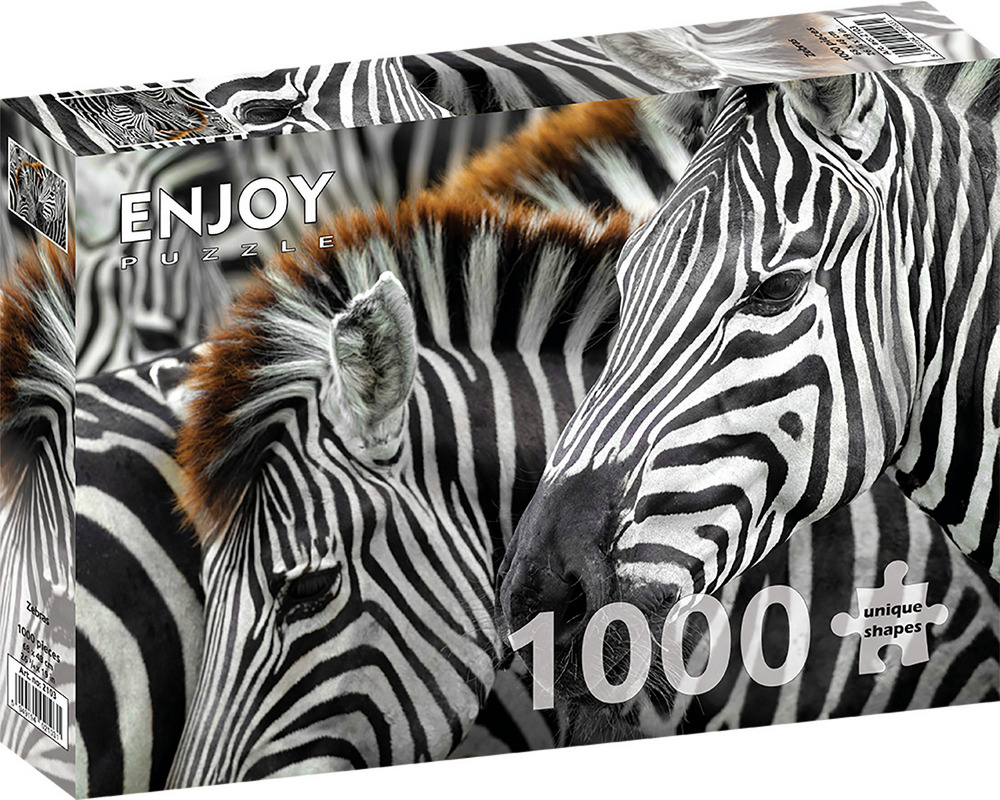 Zebraflokkens mønstre, 1000 brikker