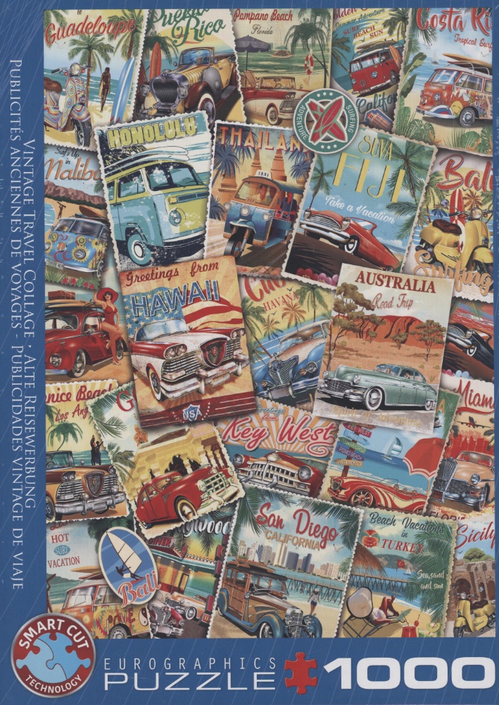 Collage: Ferieminder, 1000 brikker