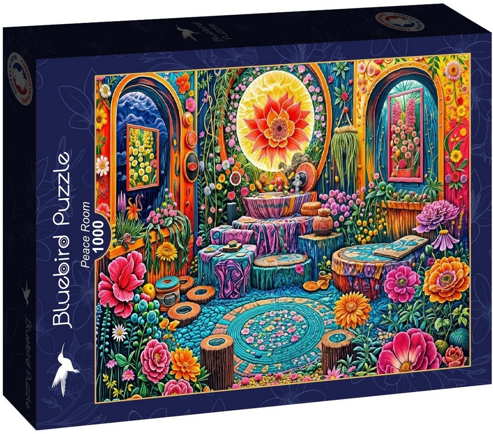 Rummet fyldt med blomster, 1000 brikker