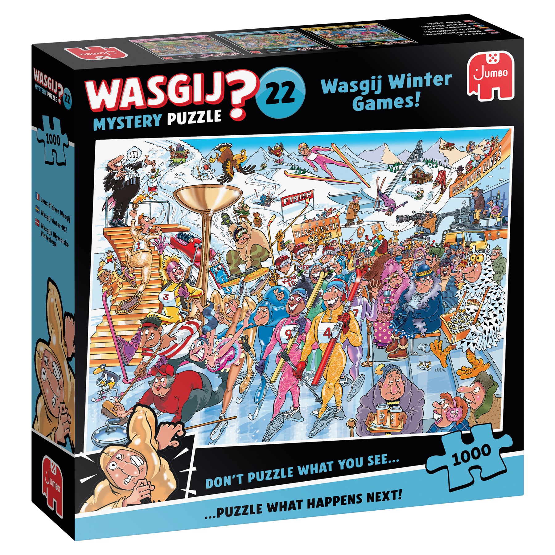 Wasgij Puslespil - Mystery 22: Vinter OL, 1000 brikker