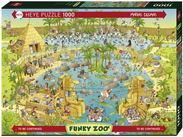 Degano: Funky Zoo - Ved Nilen, 1000 brikker