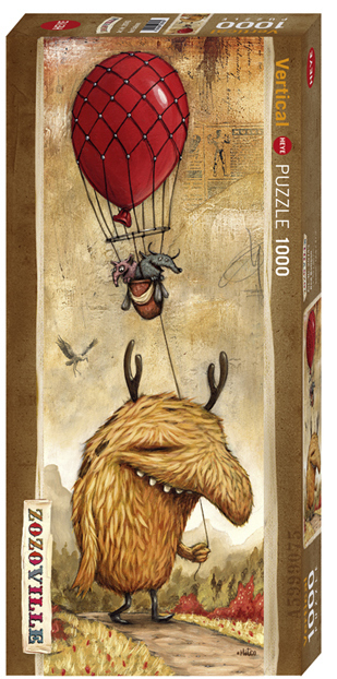 Zozoville: Den røde ballon - Panorama, 1000 brikker