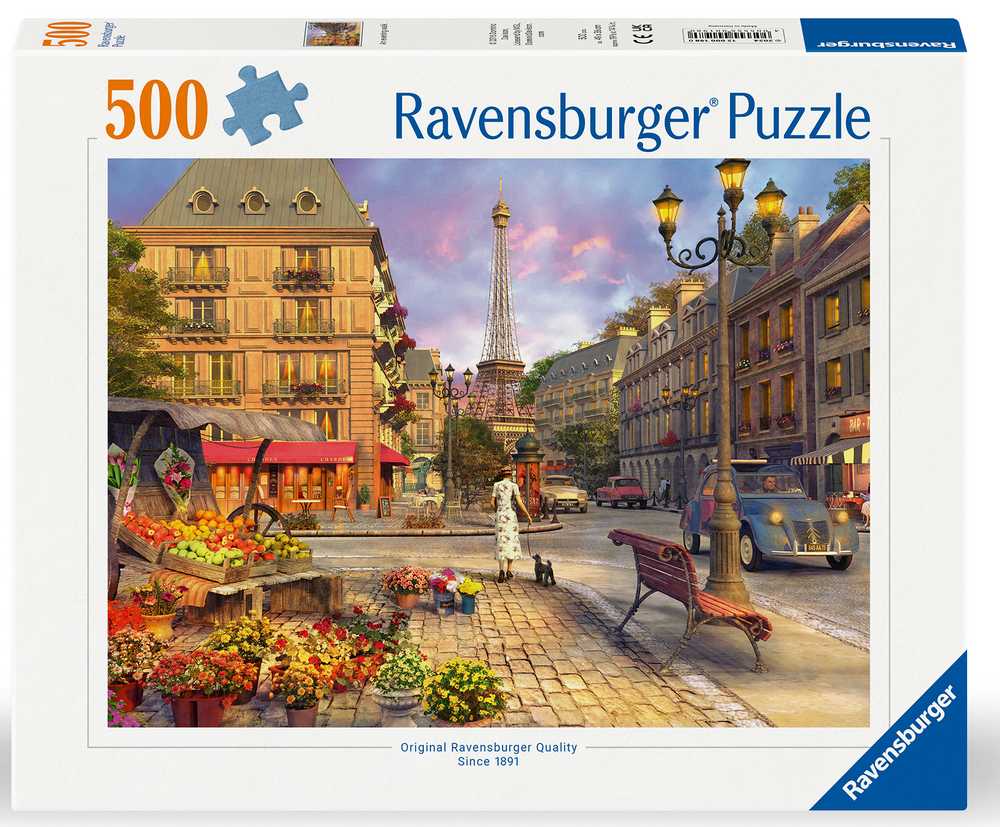 Ravensburger Puslespil - Davison: Gåtur i Paris, 500 brikker