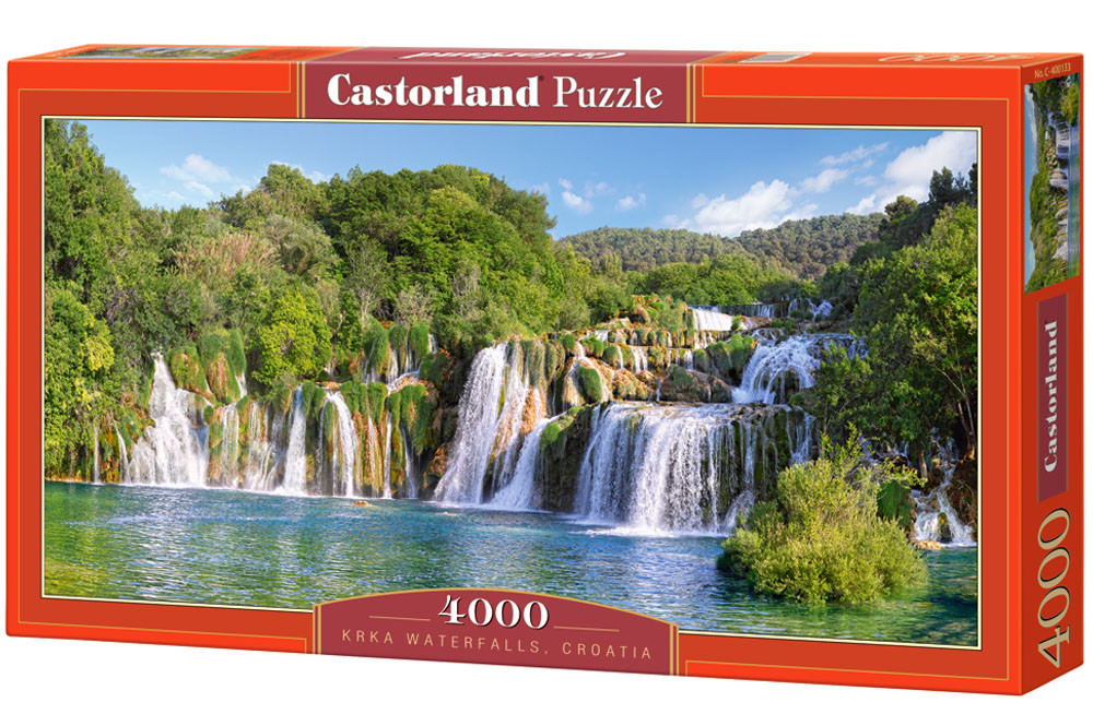 Krka vandfaldene, Kroatien - Panorama, 4000 brikker
