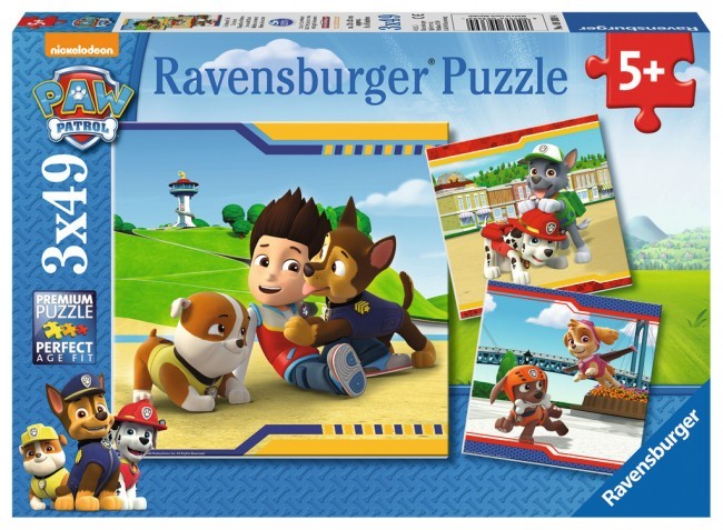 Ravensburger Puslespil - Paw Patrol: Helte, 3x49 brikker