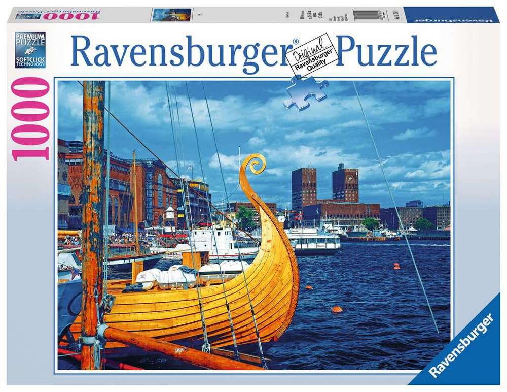 Ravensburger Puslespil - Oslo - Norge, 1000 brikker