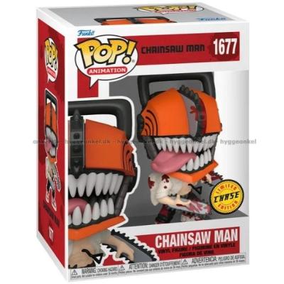 Billede af Funko Pop! Chainsaw Man (Limited Edition: Chase Version) #1677 set skråt oppefra