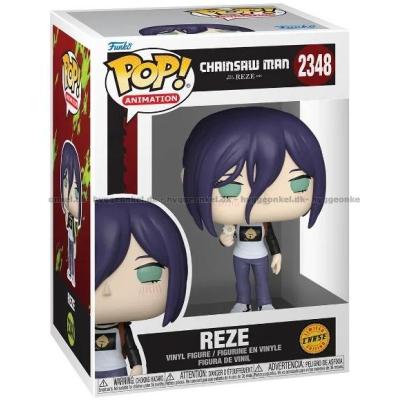 Billede af Funko Pop! Chainsaw Man - Reze (Limited Edition: Chase Version) #2348 set skråt oppefra