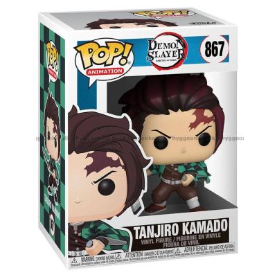 Billede af Funko Pop! Demon Slayer - Tanjiro Kamado #867 set skråt oppefra