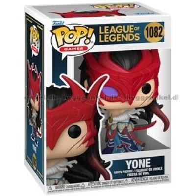 Billede af Funko Pop! League of Legends - Yone #1082 set skråt oppefra